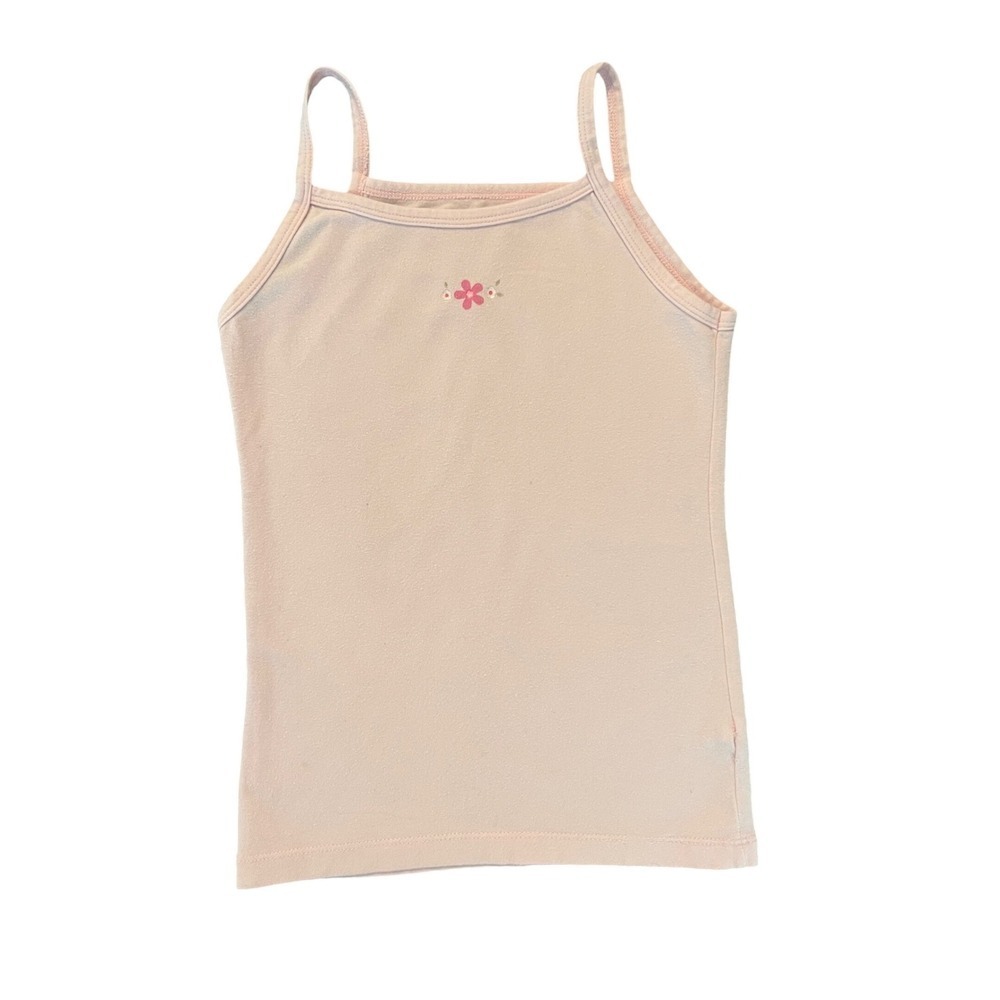 Creysi Girl Pink Floral Embroidered Camisole Tank Top Kids Size 12a (0910)